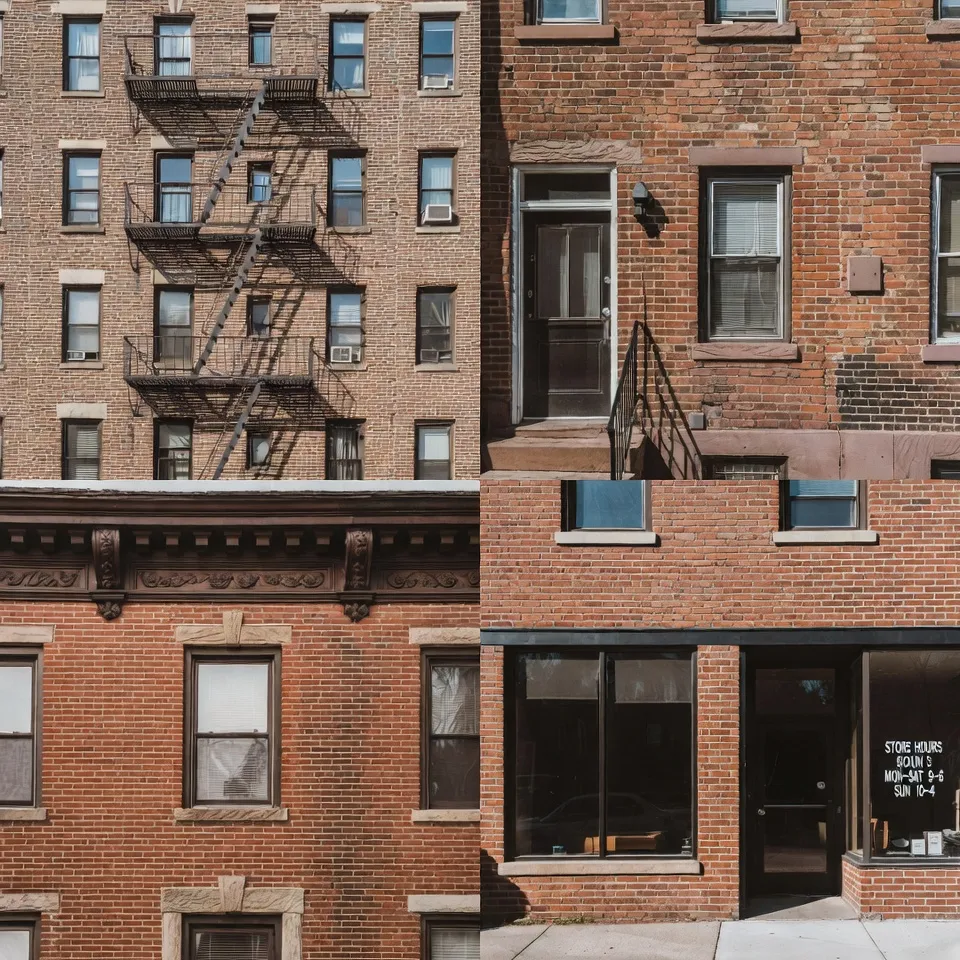 Apartment, rowhouse, historic and commercial brick walls waterproofed in NJ